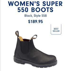 Women’s 550 Blundstone Boots in Black✨